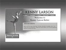 Tablet Screenshot of kennylarsonballet.com